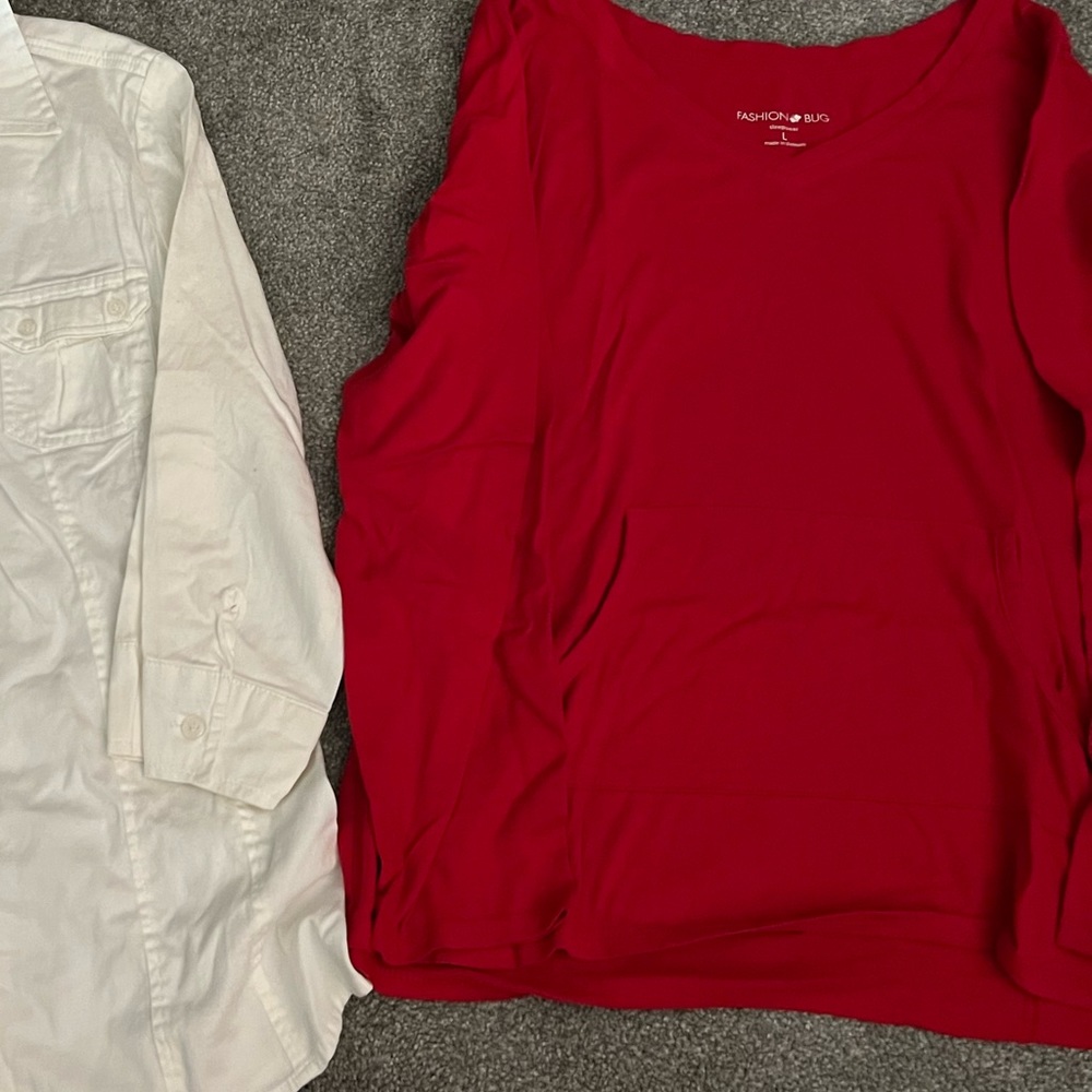 Fashion Bug Women’s Red Long Sleeve Tee